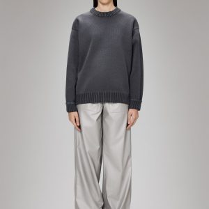 Sowa Knit Crew Neck - Grey/Black
