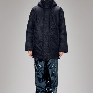Torna Insulated Long Jacket - Navy