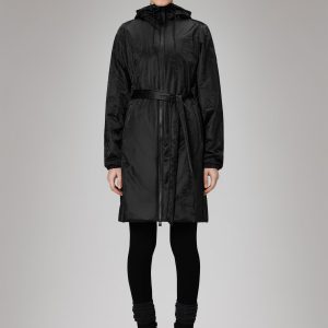 Lohja Long Insulated Curve Jacket - Coal