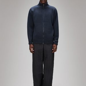 Sowa Knit Zip Cardigan - Navy/Black