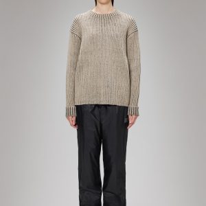 Sapa Knit Crew Neck - Beige/Black