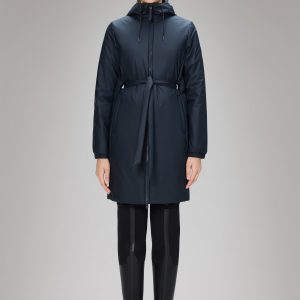 Lohja Long Insulated Curve Jacket - Navy