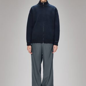 Sowa Knit Zip Cardigan - Navy/Black