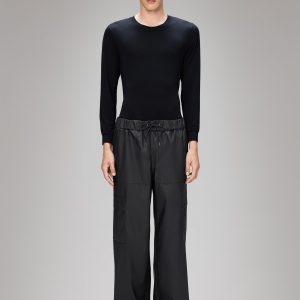 Cargo Rain Pants Wide - Black