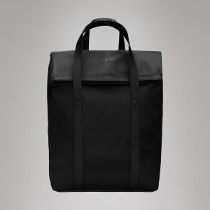 2 Way Tote Backpack - Black Grain