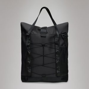 Trail Rolltop Tote Bag - Black