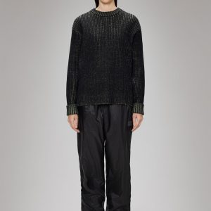 Sapa Knit Crew Neck - Black/Acid