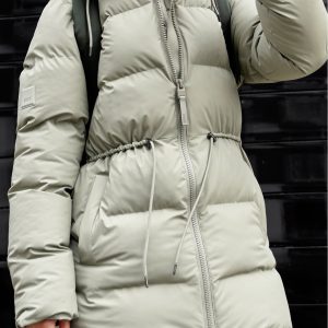 Alta Long Puffer String W Jacket - Drift