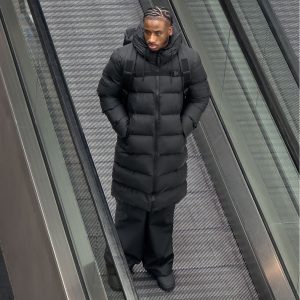 Alta Longer Puffer Jacket - Black