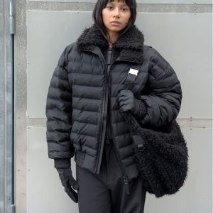 Lohja Vision Puffer Bomber Jacket - Black