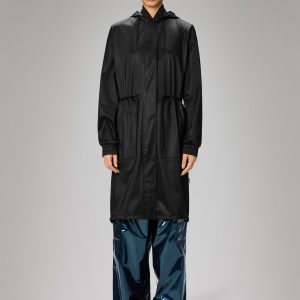 String W Parka - Black Grain