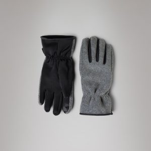 Heavy Fleece Gloves - Dark Grey Melange