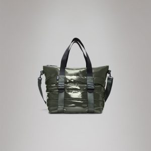 Puffer Mix Tote Bag Mini - Swamp