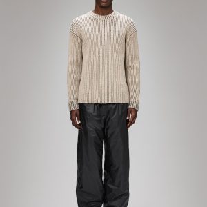 Sapa Knit Crew Neck - Beige/Black